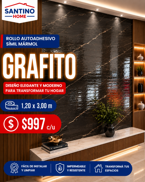 ROLLO SEMIL MARMOL GRAFITO