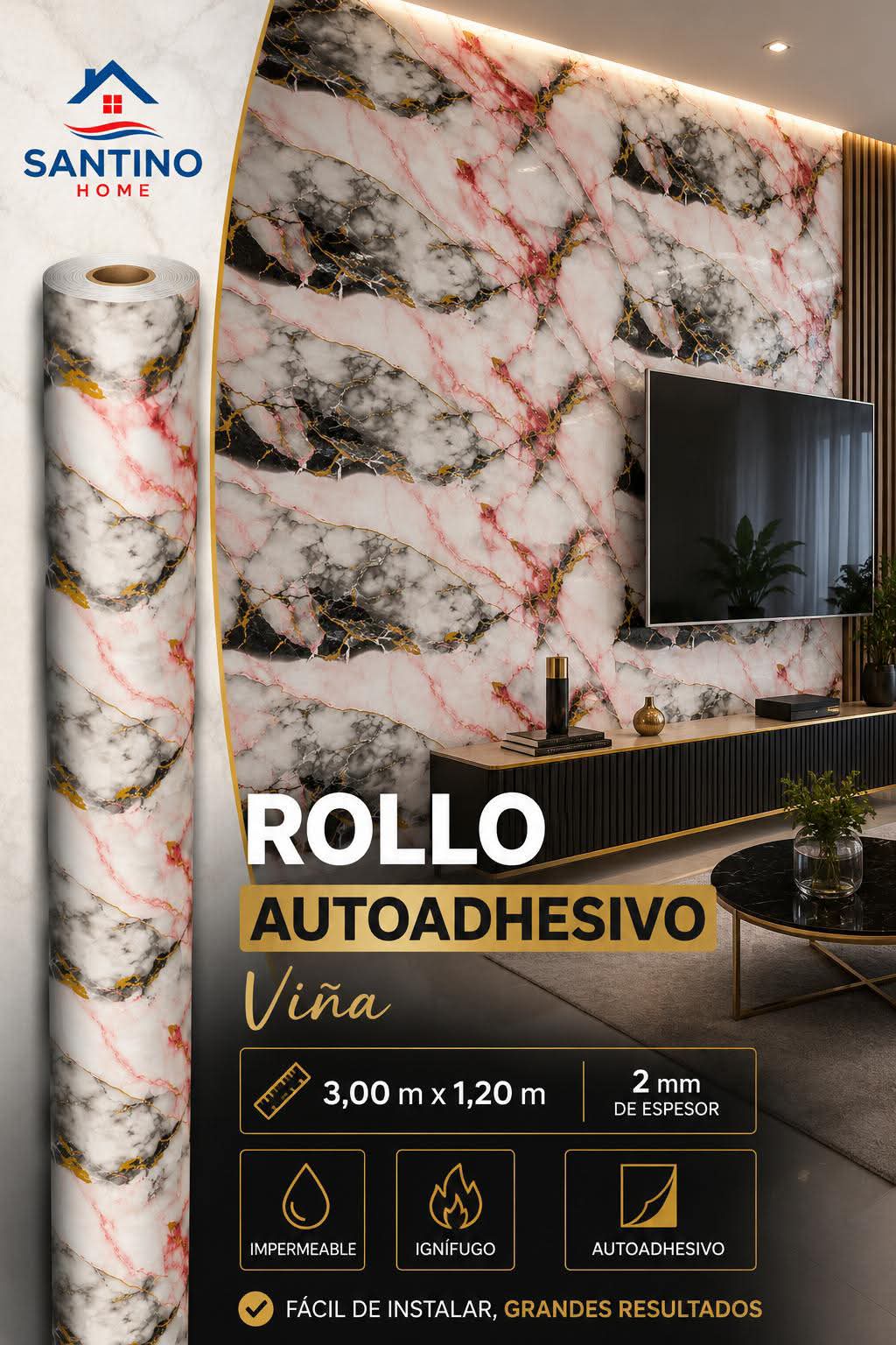 ROLLO SEMIL MARMOL CORAL
