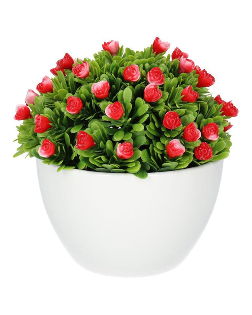 Rosas Artificiales en Maceta