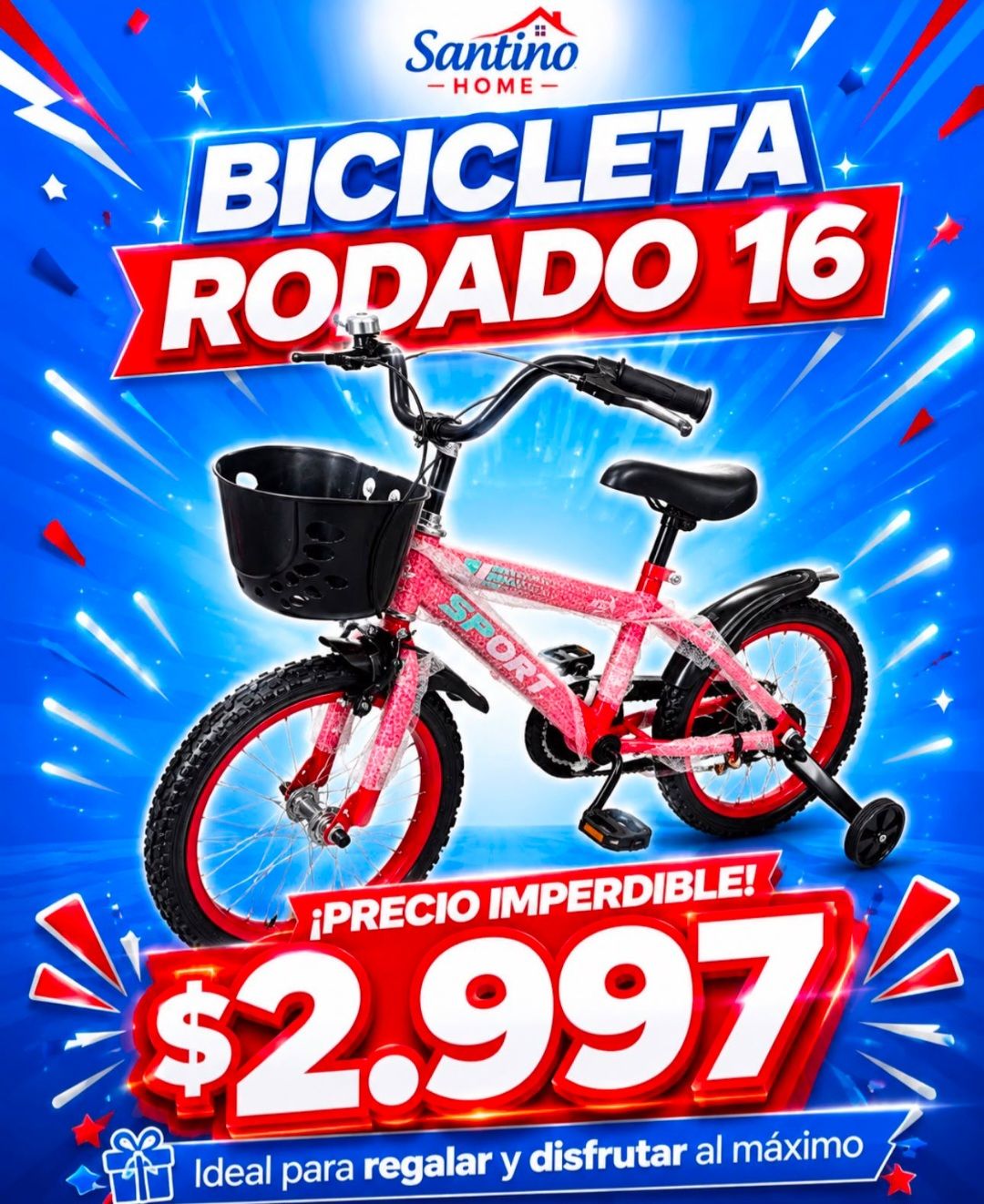 Bicicleta infantil rodado 16