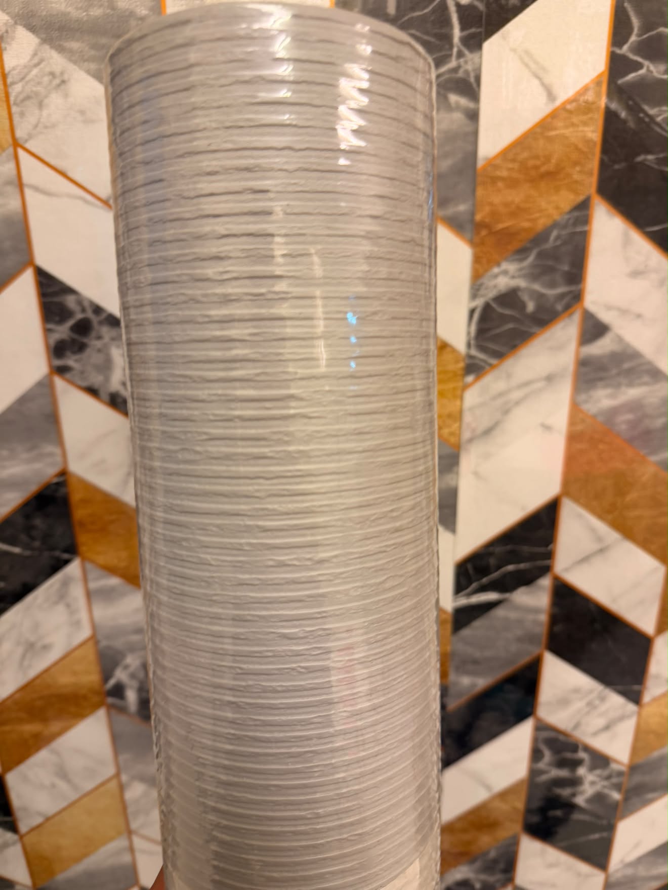 Rollo Ripado Gris 60 x 280