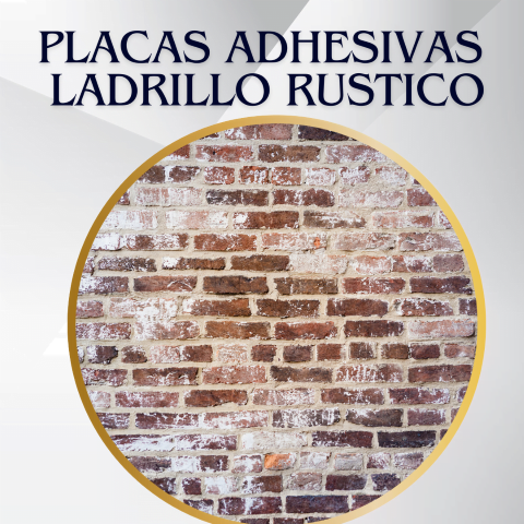 PLACAS AUTOADHESIVAS DISEÑOS LADRILLO RUSTICO