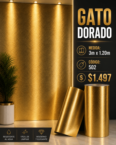 ROLLO GATO DORADO