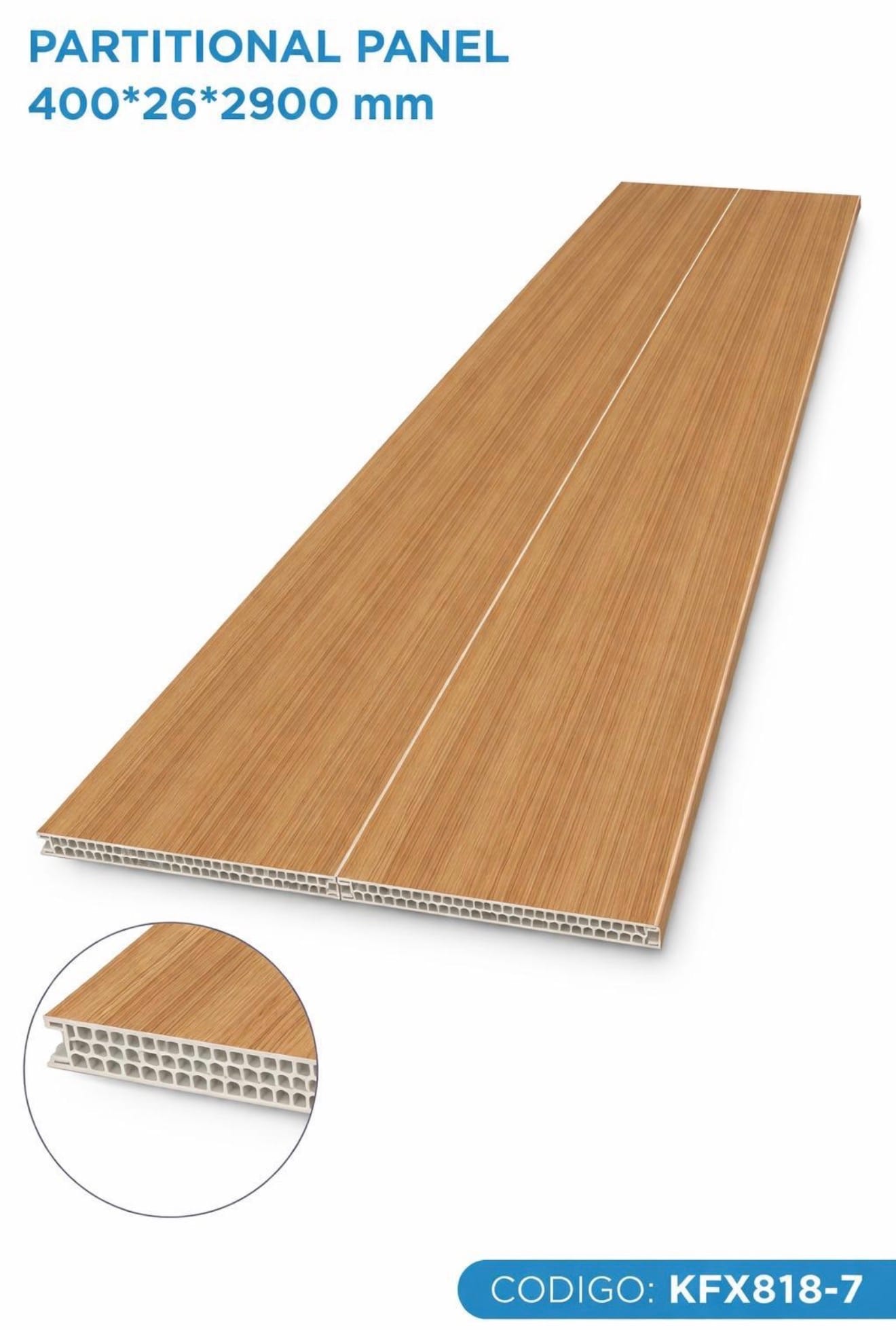 PARTITIONAL PANEL BEIGE MADERA